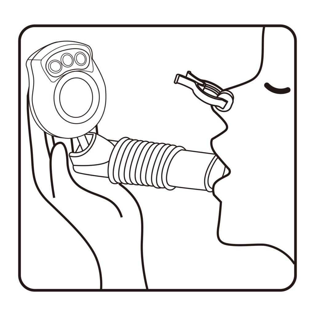 Blow in and out training